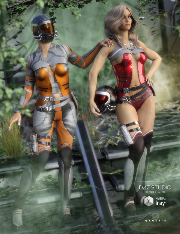 The Guardian Outfit and Textures for Genesis 3 Female